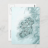  kaart van Ierland, groen (Voorkant / Achterkant)