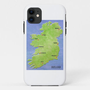 Kaart van Ierland iPhone-case iPhone 11 Hoesje