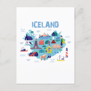 Kaart van IJsland