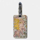 Kaart van IJsland Bagagelabel (Achterkant verticaal)