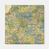 Kaart van Illinois 2 Magneet (Voorkant)