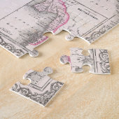  kaart van India (1855) Legpuzzel (Zijkant)