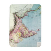 kaart van India | 1877 Magneet (Verticaal)