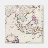 Kaart van India en Oost-India Magneet (Voorkant)