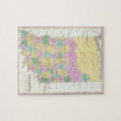  kaart van Indiana (1827) Legpuzzel (Horizontaal)