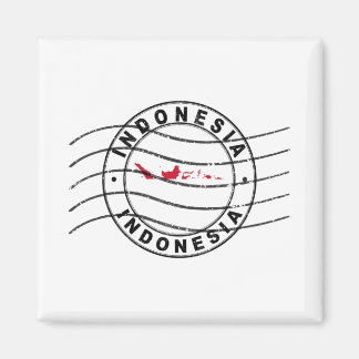 Kaart van Indonesië, poststempel Magneet