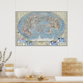 Kaart van Internet 2.0 Poster (Keuken)