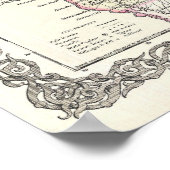  kaart van Iowa (1855) Poster (Hoek)