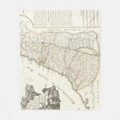 kaart van Israël (1770) Fleece Deken (Voorkant)