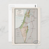 Kaart van Israël (1967) (Voorkant / Achterkant)