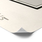 Kaart van Israël (1967) Poster (Hoek)