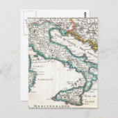  kaart van Italië (1706) (Voorkant / Achterkant)