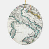 kaart van Italië (1706) Keramisch Ornament (Links)