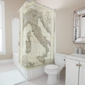  kaart van Italië (1764) Douchegordijn (In situ)