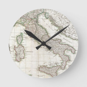  kaart van Italië (1770) Ronde Klok