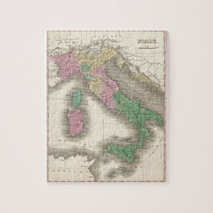  kaart van Italië (1827) Legpuzzel