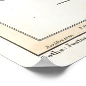  kaart van Italië (1850) Poster (Hoek)