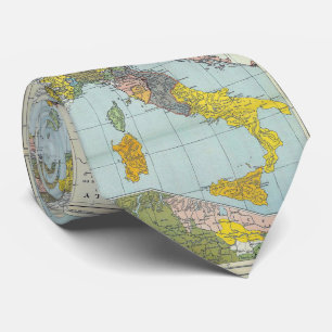 kaart van Italië (1912) Stropdas