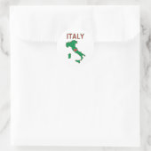 Kaart van Italië Ronde Sticker (Tas)