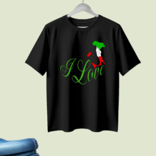 Kaart van Italië T-shirt