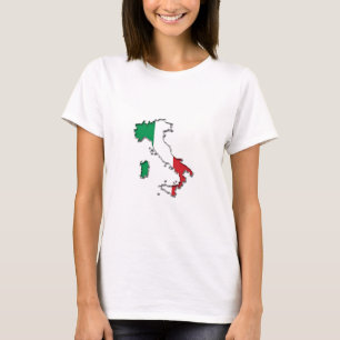Kaart van Italië T-shirt