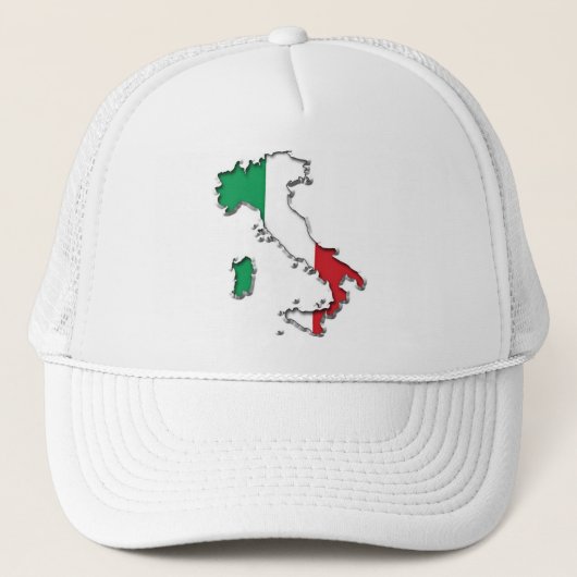 Kaart van Italië Trucker Pet (Voorkant)