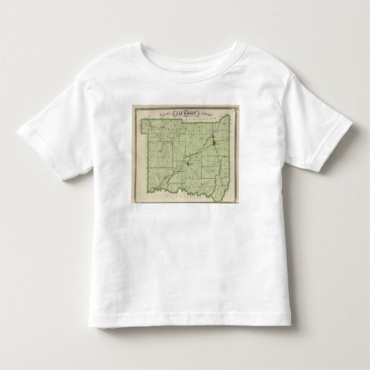 Kaart van Jackson County Kinder Shirts (Voorkant)