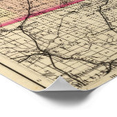 Kaart van Jackson County Poster (Hoek)