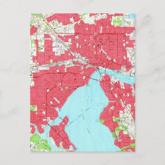  kaart van Jacksonville Florida (1964) 2 (Voorkant)