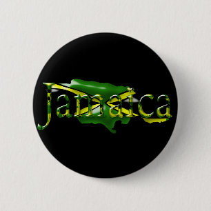 Kaart van Jamaica-Button Ronde Button 5,7 Cm