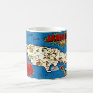 kaart van Jamaica Koffiemok