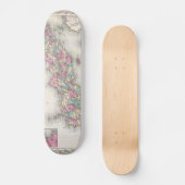 kaart van Japan (1855) Skateboard (Voorkant)