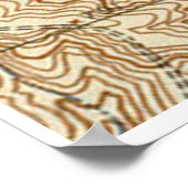 kaart van Jefferson City MO (1939) Poster (Hoek)