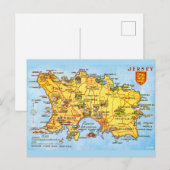 Kaart van Jersey uit de oude doos (Voorkant / Achterkant)