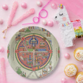 Kaart van Jeruzalem papier bord (Feest)