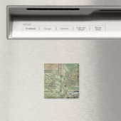 Kaart van Jeruzalem uit "Civitates Orbis Terrarum" Magneet (Insitu (Vaatwasser))