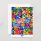 Kaart van Jinan China (Voorkant / Achterkant)