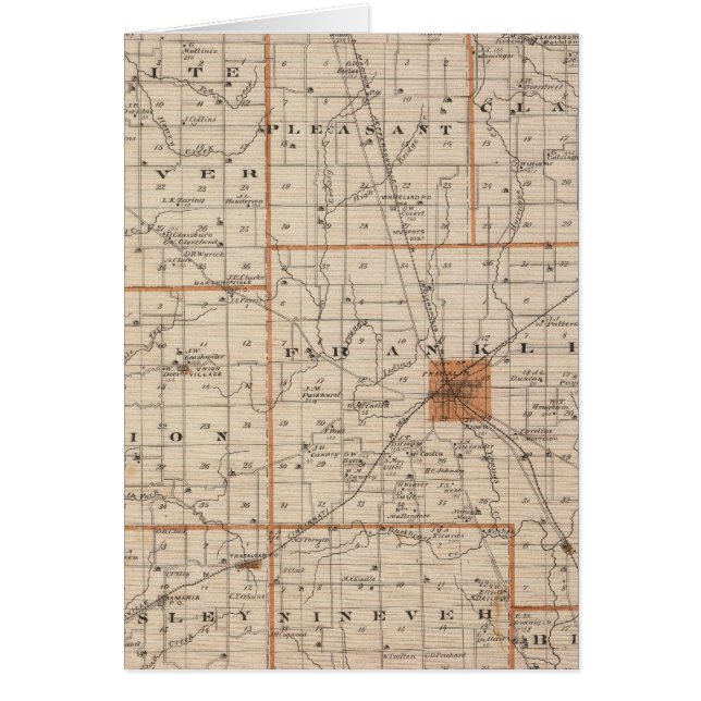 Kaart van Johnson County (Voorkant)