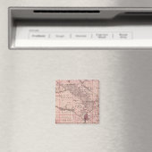 Kaart van Johnson County, staat Iowa Magneet (Insitu (Vaatwasser))