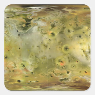 Kaart van Jupiter's maan Lo Vierkante Sticker
