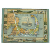  kaart van Kaap en massachusetts Groot Cadeauzakje (Achterkant)