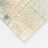  kaart van kabeljauw (1857) fleece deken (Hoek)