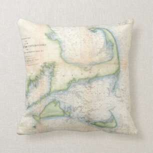  kaart van kabeljauw (1857) kussen