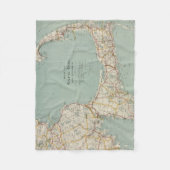  kaart van kabeljauw (1917) fleece deken (Voorkant)