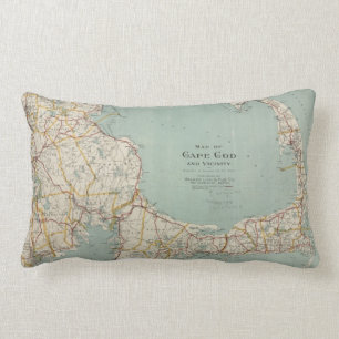  kaart van kabeljauw (1917) kussen