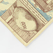  kaart van kabeljauw (1940) fleece deken (Hoek)