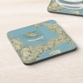  kaart van kabeljauw (1945) bier onderzetter (Linkerzijde)