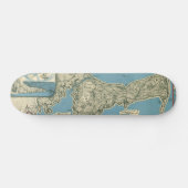 kaart van kabeljauw (1945) skateboard (Horizontaal)