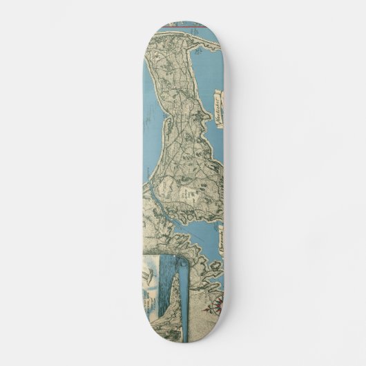  kaart van kabeljauw (1945) skateboard (Voorkant)
