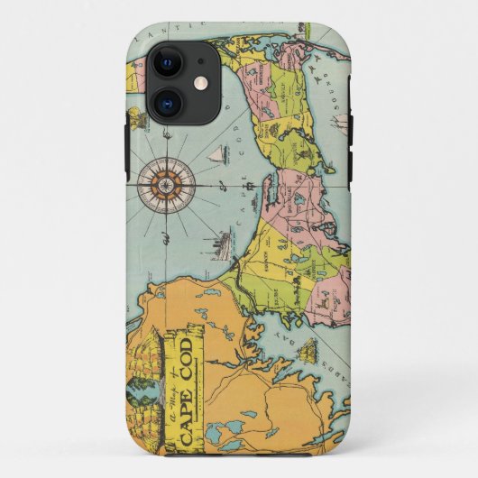  kaart van kabeljauw Case-Mate iPhone case (Achterkant)